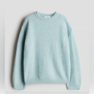 Women's Light Blue Crew Neck Sweater